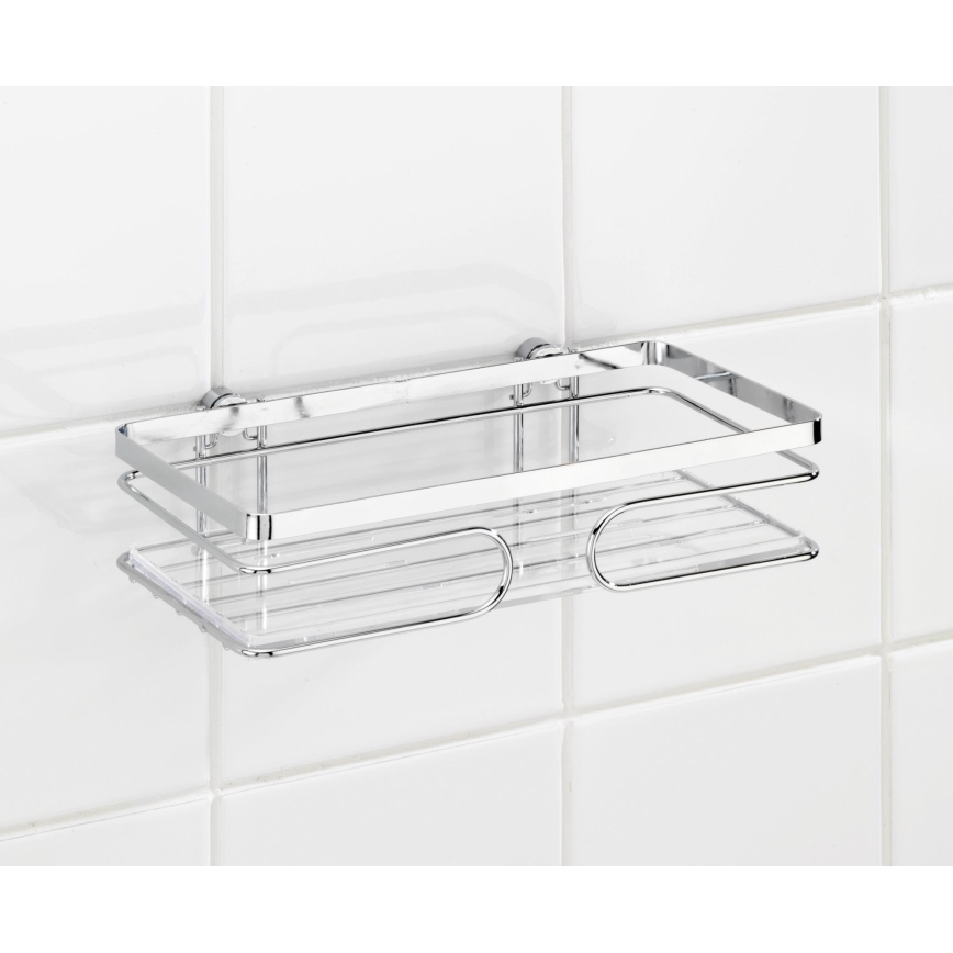 WENKO 20409100-Ράφι PREMIUM από ανοξείδωτο ατσάλι 24x13,5 cm ανοξείδωτο/ασημί