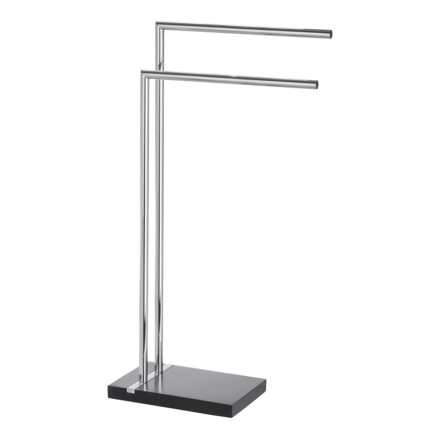 WENKO 20461100 - Επιδαπέδιο στήριγμα πετσετών NOBLE 45,5x82 cm χρώμιο/μαύρο