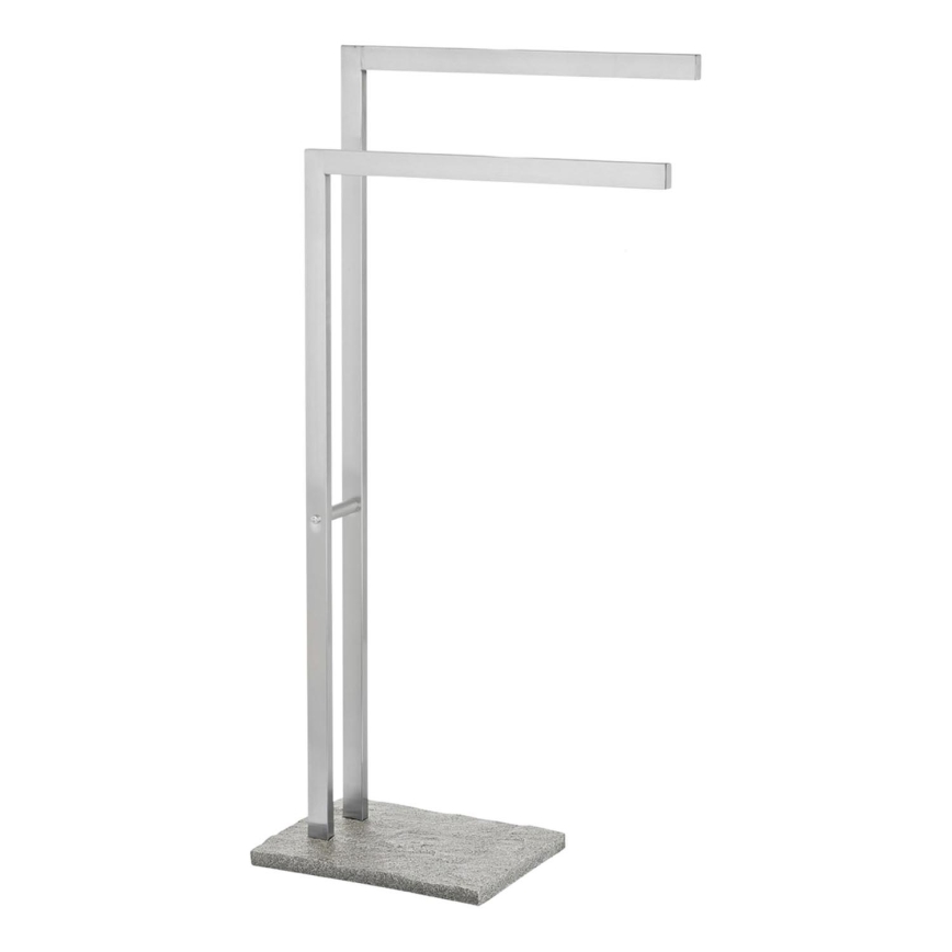 WENKO 20603100 - Βάση για πετσέτες GRANIT 43,5x86,5 cm ανοξείδωτο/σατινέ/γκρι