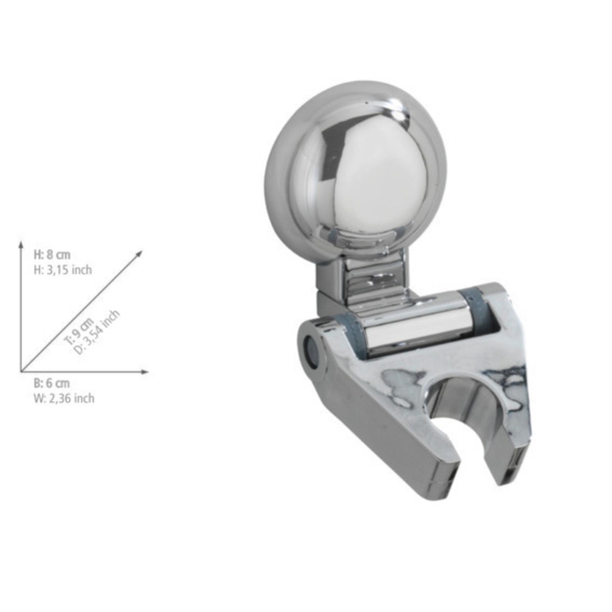 WENKO 20619100-Στήριγμα ντους FIORINA 6x9 cm γυαλιστερό χρώμιο