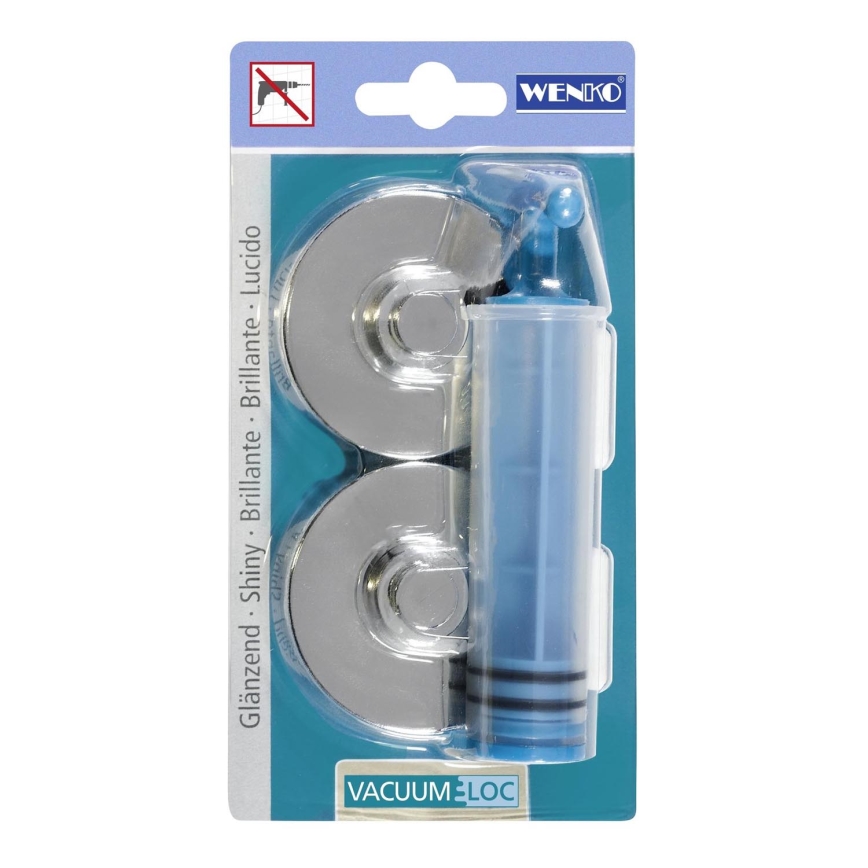 WENKO 20643100 – Αντάπτορας CLA+PREM+STYLE AD VL 6x2,8 cm γυαλιστερό χρώμιο