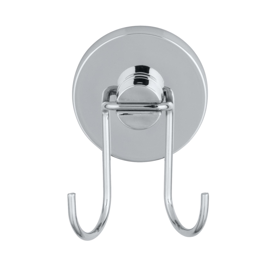 WENKO 20877100-Σκούπα υαλοκαθαριστή VACUUM-LOC, στρογγυλή, από ανοξείδωτο ατσάλι, 24,5x25 cm, γυαλιστερό χρώμιο/ασημί