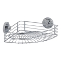 WENKO 20887100-Ράφι VACUUM-LOC, στρογγυλό, ατσάλι, 31 x 22,5 εκ., γυαλιστερό χρώμιο
