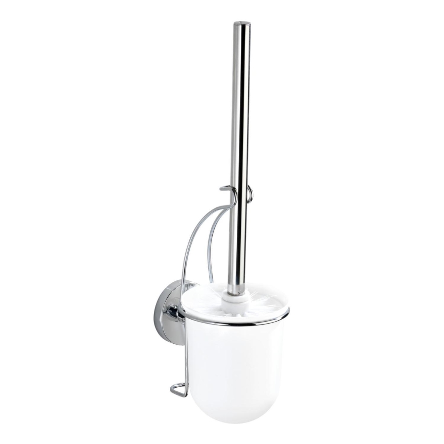 WENKO 20898100-WC βούρτσα VACUUM-LOC MILAZZO 10x34 cm ανοξείδωτο/γυαλιστερό χρώμιο/λευκό