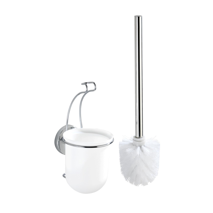 WENKO 20898100-WC βούρτσα VACUUM-LOC MILAZZO 10x34 cm ανοξείδωτο/γυαλιστερό χρώμιο/λευκό