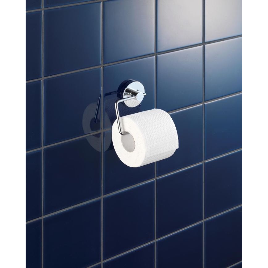 WENKO 20899100 - Θήκη για χαρτί υγείας VACUUM-LOC MILAZZO, 13 x 10,5 εκ., γυαλισμένο χρώμιο
