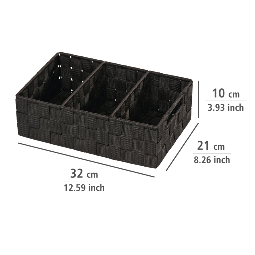 WENKO 20978100 - Οργανωτής ADRIA 32x21 cm μαύρος