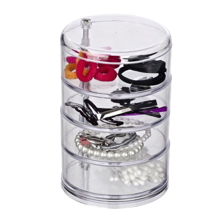 WENKO 20990100 - Οργανωτής TOWER 11,5x17,5 cm διάφανος