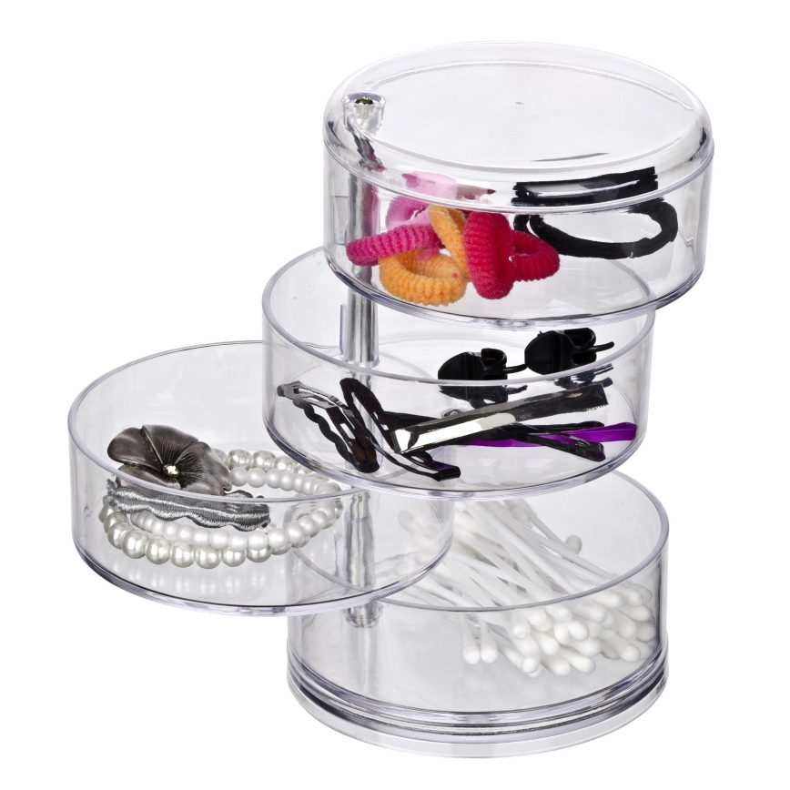 WENKO 20990100 - Οργανωτής TOWER 11,5x17,5 cm διάφανος