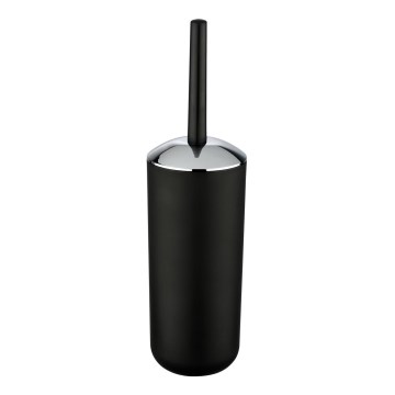 WENKO 21210100 - Βούρτσα WC BRASIL 10x37 cm μαύρη/γυαλιστερό χρώμιο