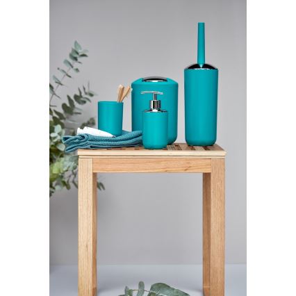 WENKO 21225100 - Βούρτσα τουαλέτας BRASIL 10x37 cm τιρκουάζ/γυαλιστερό χρώμιο