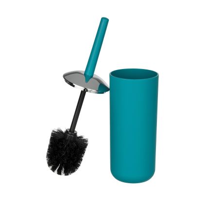 WENKO 21225100 - Βούρτσα τουαλέτας BRASIL 10x37 cm τιρκουάζ/γυαλιστερό χρώμιο