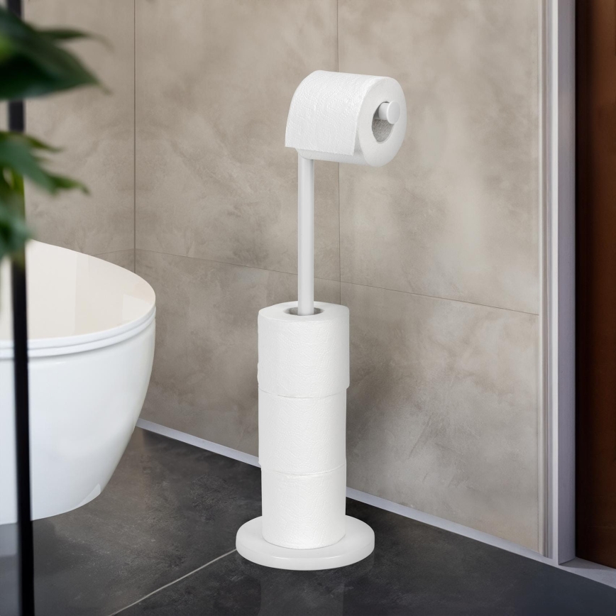 WENKO 21424100 - Βάση για χαρτί υγείας 21x55 εκ. λευκή