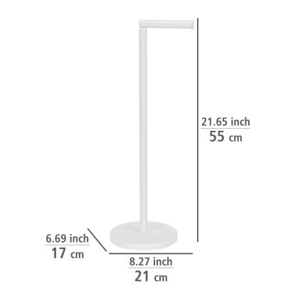 WENKO 21424100 - Βάση για χαρτί υγείας 21x55 cm λευκή