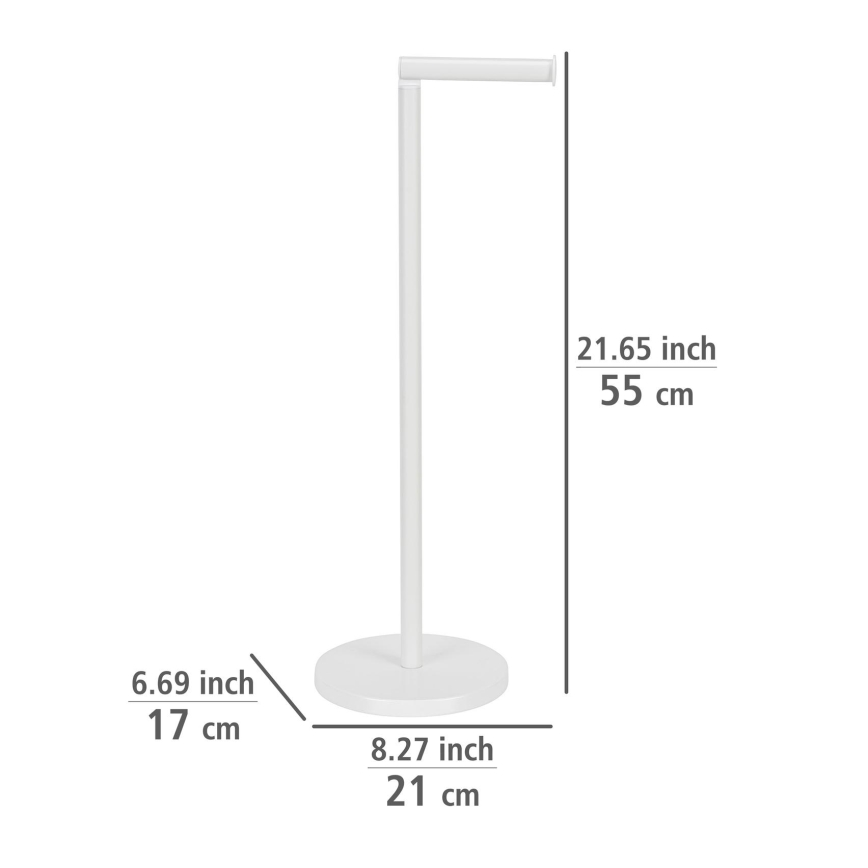 WENKO 21424100 - Βάση για χαρτί υγείας 21x55 cm λευκή
