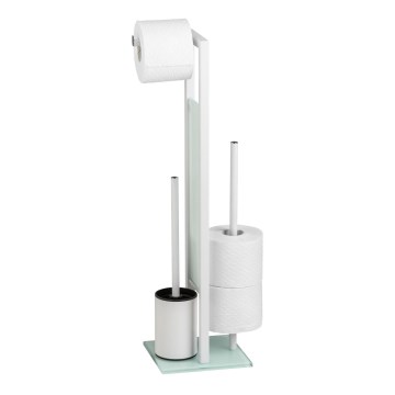WENKO 21565100 - Βούρτσα WC RIVALTA 18x70 cm λευκή/μαύρη