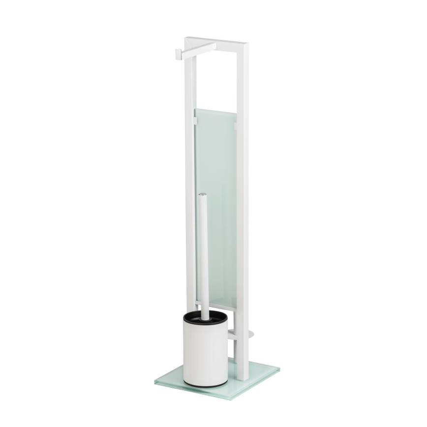 WENKO 21565100 - Βούρτσα WC RIVALTA 18x70 cm λευκή/μαύρη