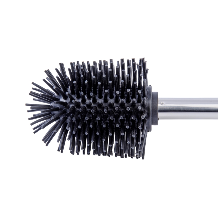 WENKO 21799100 - Βούρτσα τουαλέτας 7,5x35 cm ανοξείδωτο/ασημί/μαύρο