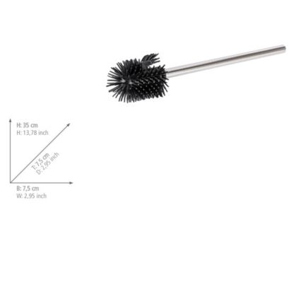 WENKO 21800100 - Ανταλλακτική βούρτσα 7,5x35 cm ανοξείδωτη/ασημί/μαύρη