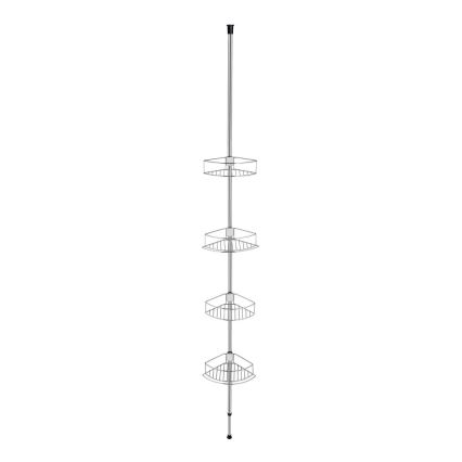 WENKO 21803100 - Γωνιακό ράφι DOLCEDO 31x275 cm, ανοξείδωτο ατσάλι/γυαλιστερό χρώμιο