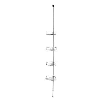 WENKO 21803100 - Γωνιακό ράφι DOLCEDO 31x275 cm, ανοξείδωτο ατσάλι/γυαλιστερό χρώμιο