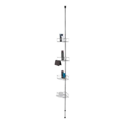 WENKO 21803100 - Γωνιακό ράφι DOLCEDO 31x275 cm, ανοξείδωτο ατσάλι/γυαλιστερό χρώμιο