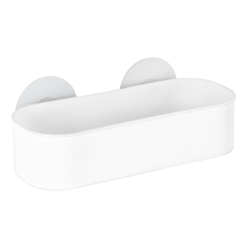 WENKO 21824100-Ράφι OSIMO πλαστικό 27x12 cm λευκό/διάφανο