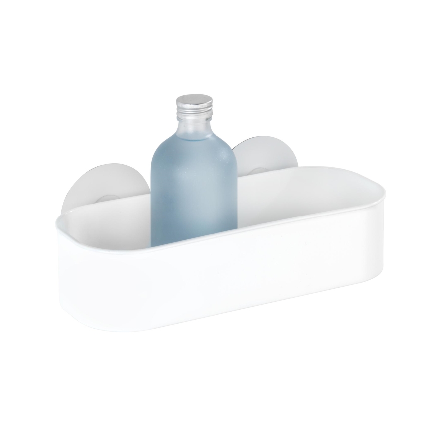 WENKO 21824100-Ράφι OSIMO πλαστικό 27x12 cm λευκό/διάφανο