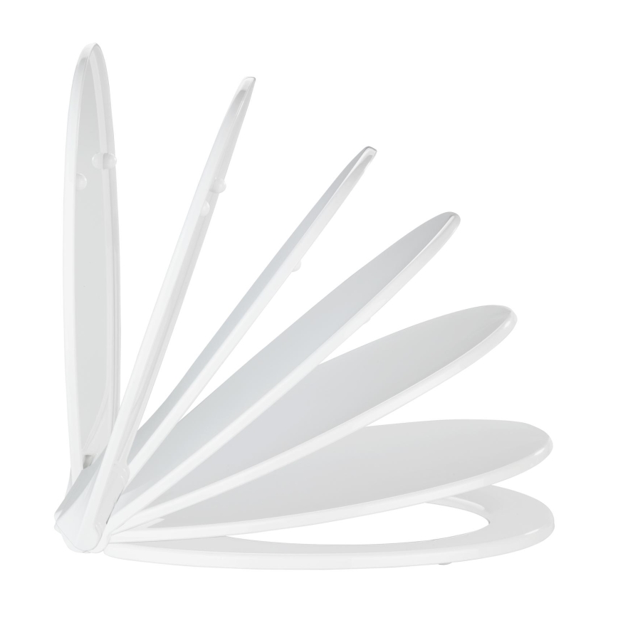 WENKO 21901100-WC κάθισμα τουαλέτας KOS 44x37 cm λευκό/ασημί