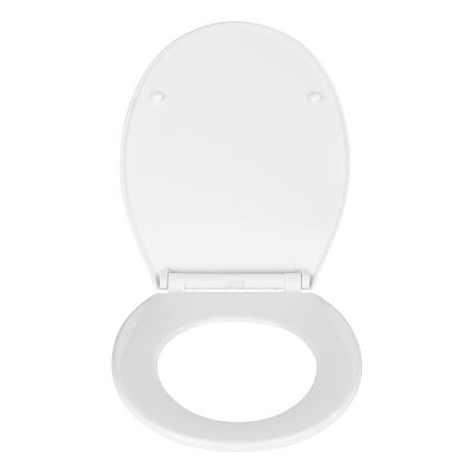 WENKO 21901100-WC κάθισμα τουαλέτας KOS 44x37 cm λευκό/ασημί