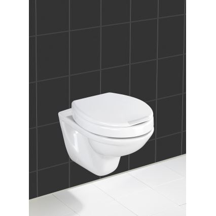 WENKO 21905100-Κάθισμα WC SECURA 37x44 cm λευκό/γκρι