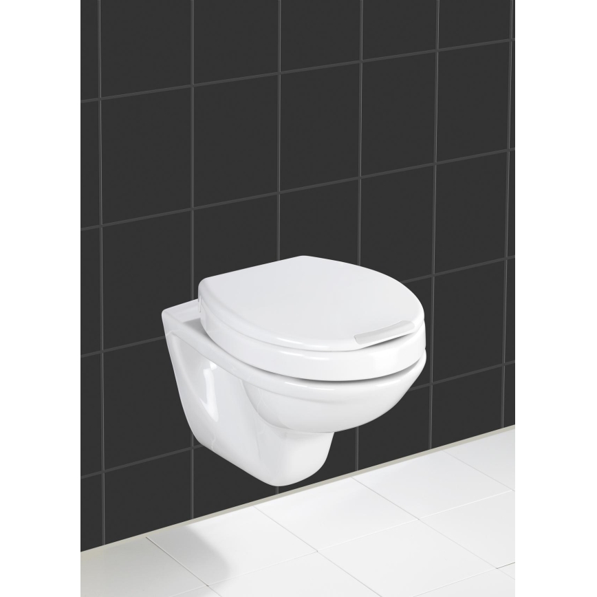 WENKO 21905100-Κάθισμα WC SECURA 37x44 cm λευκό/γκρι