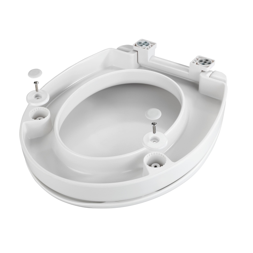 WENKO 21905100-Κάθισμα WC SECURA 37x44 cm λευκό/γκρι