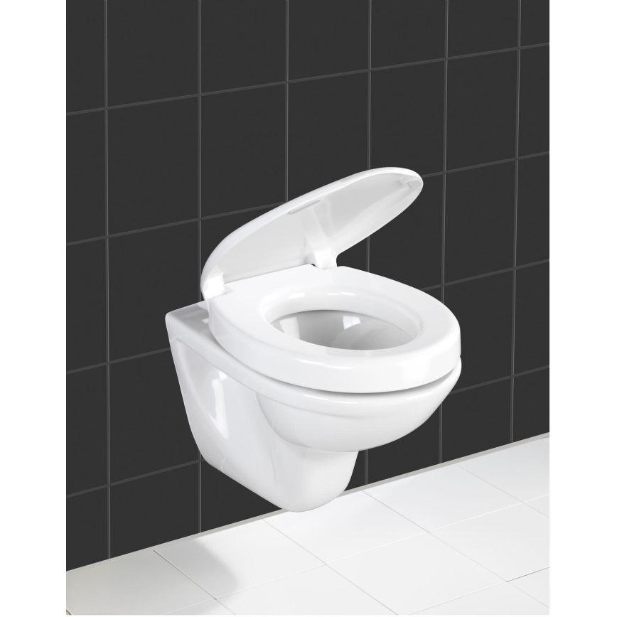 WENKO 21905100-Κάθισμα WC SECURA 37x44 cm λευκό/γκρι