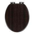 WENKO 22015100-WC κάθισμα WENGE 35,5x42,5 cm καφέ/ασημί