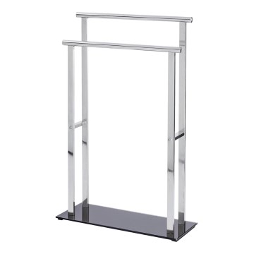 WENKO 22089100 – Κρεμάστρα LAVA 52x81,5 cm από ανοξείδωτο ατσάλι, ασημί/μαύρο