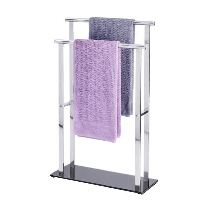 WENKO 22089100 – Κρεμάστρα LAVA 52x81,5 cm από ανοξείδωτο ατσάλι, ασημί/μαύρο