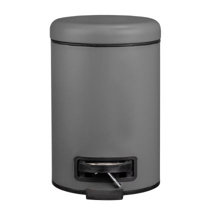 WENKO 22148100 - Κάδος LEMAN 17x25 cm γκρι/μαύρο