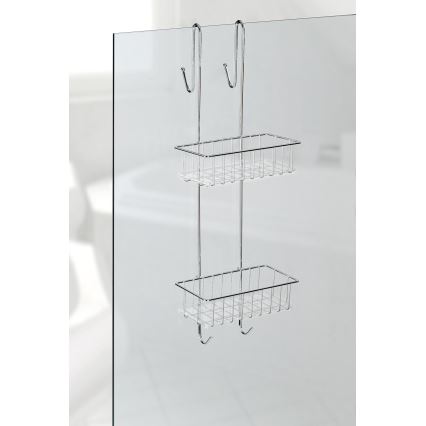 WENKO 22213100 - Βάση ALDO 24,5x70 cm ανοξείδωτη/ασημί