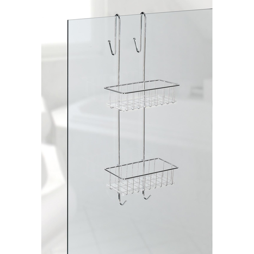 WENKO 22213100 - Βάση ALDO 24,5x70 cm ανοξείδωτη/ασημί