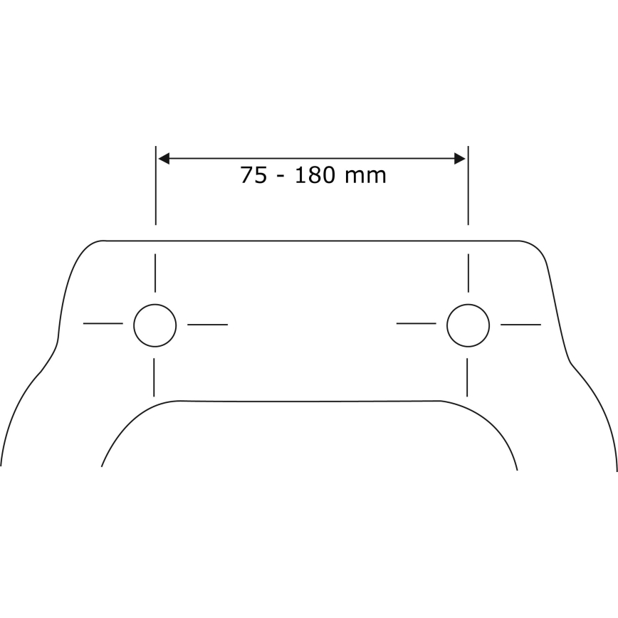 WENKO 22415100 - Κάθισμα τουαλέτας HABOS 46x36 cm λευκό/ασημί