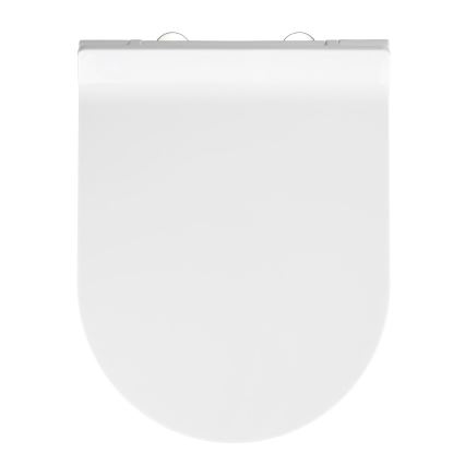 WENKO 22415100 - Κάθισμα τουαλέτας HABOS 46x36 cm λευκό/ασημί