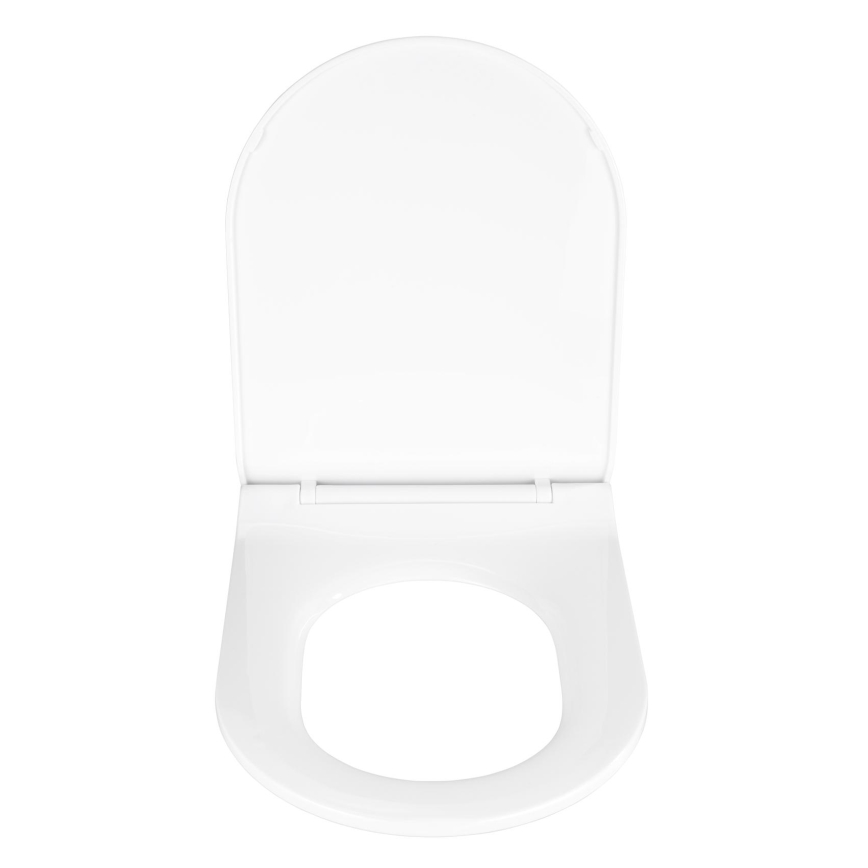 WENKO 22415100 - Κάθισμα τουαλέτας HABOS 46x36 cm λευκό/ασημί