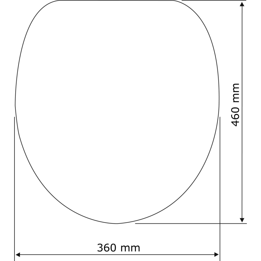 WENKO 22415100 - Κάθισμα τουαλέτας HABOS 46x36 cm λευκό/ασημί