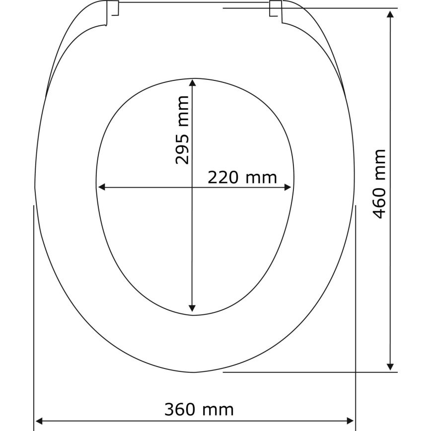 WENKO 22415100 - Κάθισμα τουαλέτας HABOS 46x36 cm λευκό/ασημί