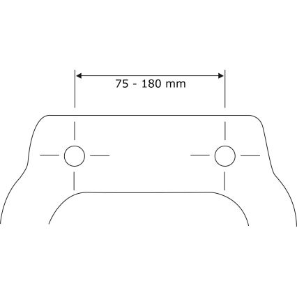 WENKO 22415100 - Κάθισμα τουαλέτας HABOS 46x36 cm λευκό/ασημί