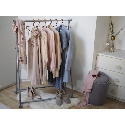 WENKO 22448100 - Σκαμπό CANDY 36x50,5 cm γκρι/μαύρο