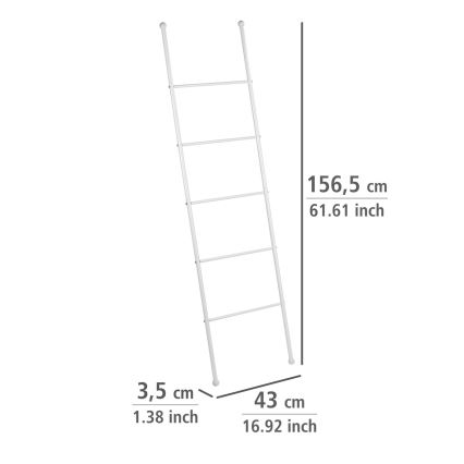 WENKO 22508100 - Πετσετοθήκη VIVA 43x156,5 cm λευκή