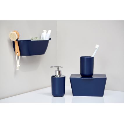 WENKO 22519100 - Δοσομετρητής σαπουνιού BRASIL 320 ml μπλε/γυαλιστερό χρώμιο