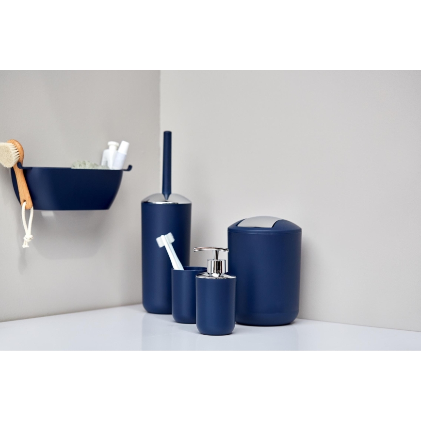 WENKO 22520100 - Κάδος BRASIL 14x21 cm μπλε/γυαλισμένο χρώμιο